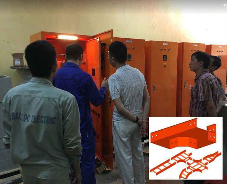 SX lắp đặt Hệ thống Tủ bảng điện - Thang máng cáp- Gói thầu XD mở rộng nhà máy SX Bao bì Đức Anh 