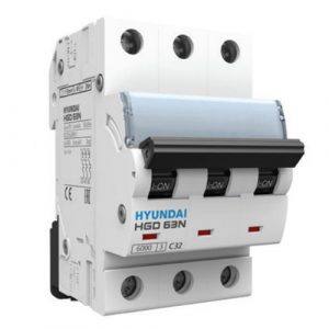 Aptomat MCB HGD63N 3P 10A Hyundai(6A đến 63A)