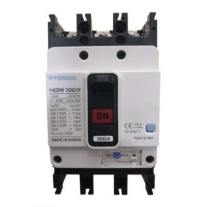 Aptomat MCCB HGM 100E-F/3p 100A Hyundai( HGM có từ 16A-100A)